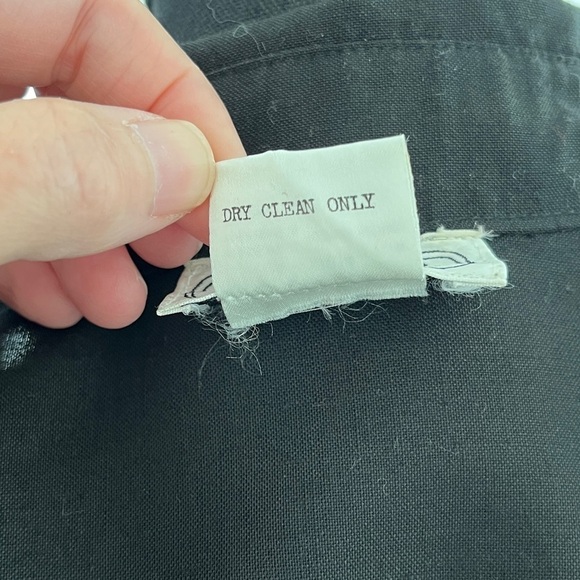 TOP TOPS Vintage Embellished Black Button Front Blouse Sequins Beads 80's Vibes - Picture 11 of 16